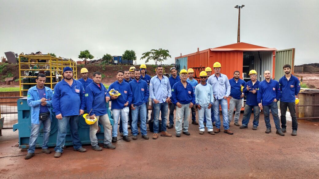 Detalhe da operação na Jacomassi